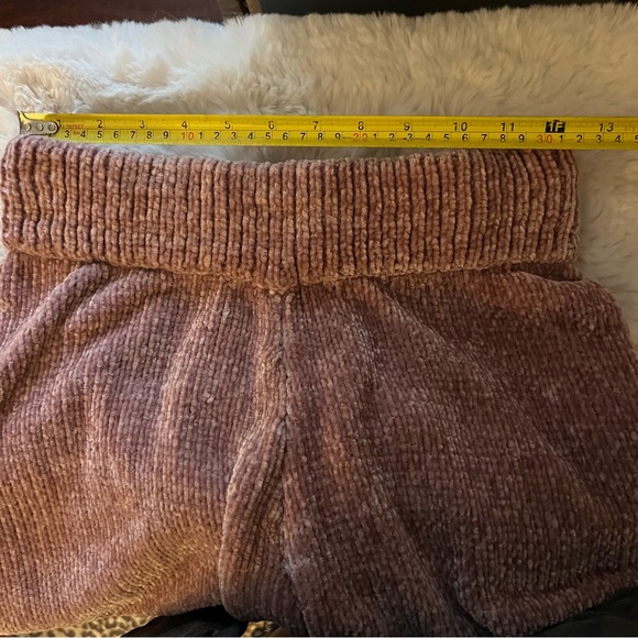 Ultra High Waist Knit Mauve Pink Jogger Lounge Track Sweat Pants Sz M - Picture 3 of 5